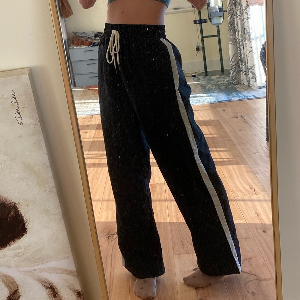Black track pants